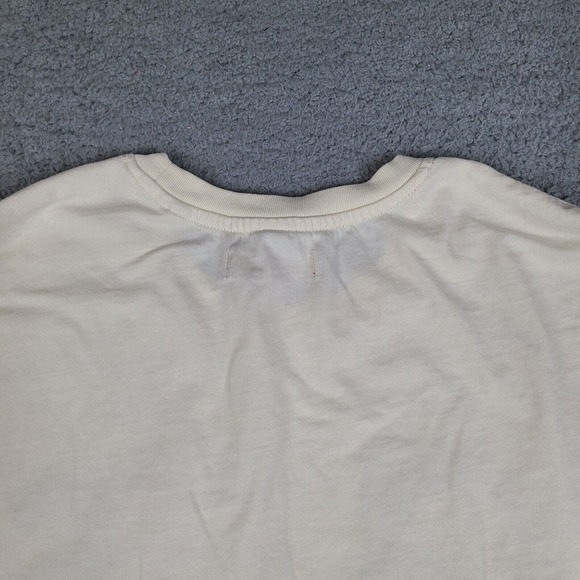 Guess Los Angeles T-Shirt Mens Large Beige Long Sleeve Embroidered Cotton‎ - Picture 8 of 13